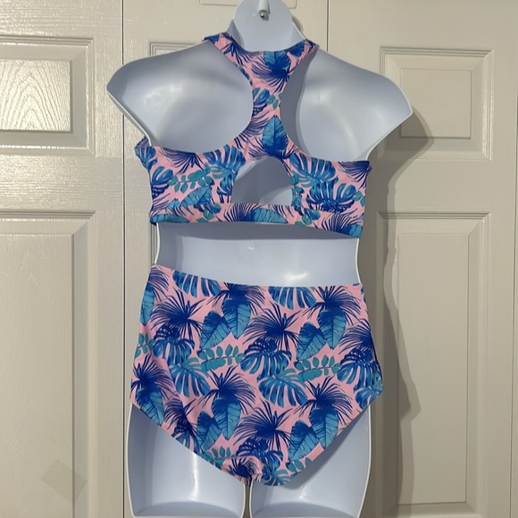 Jasambac Womens Bikini Cut-out Padded Swim Top + Bottom Swimwear XL - Picture 7 of 10